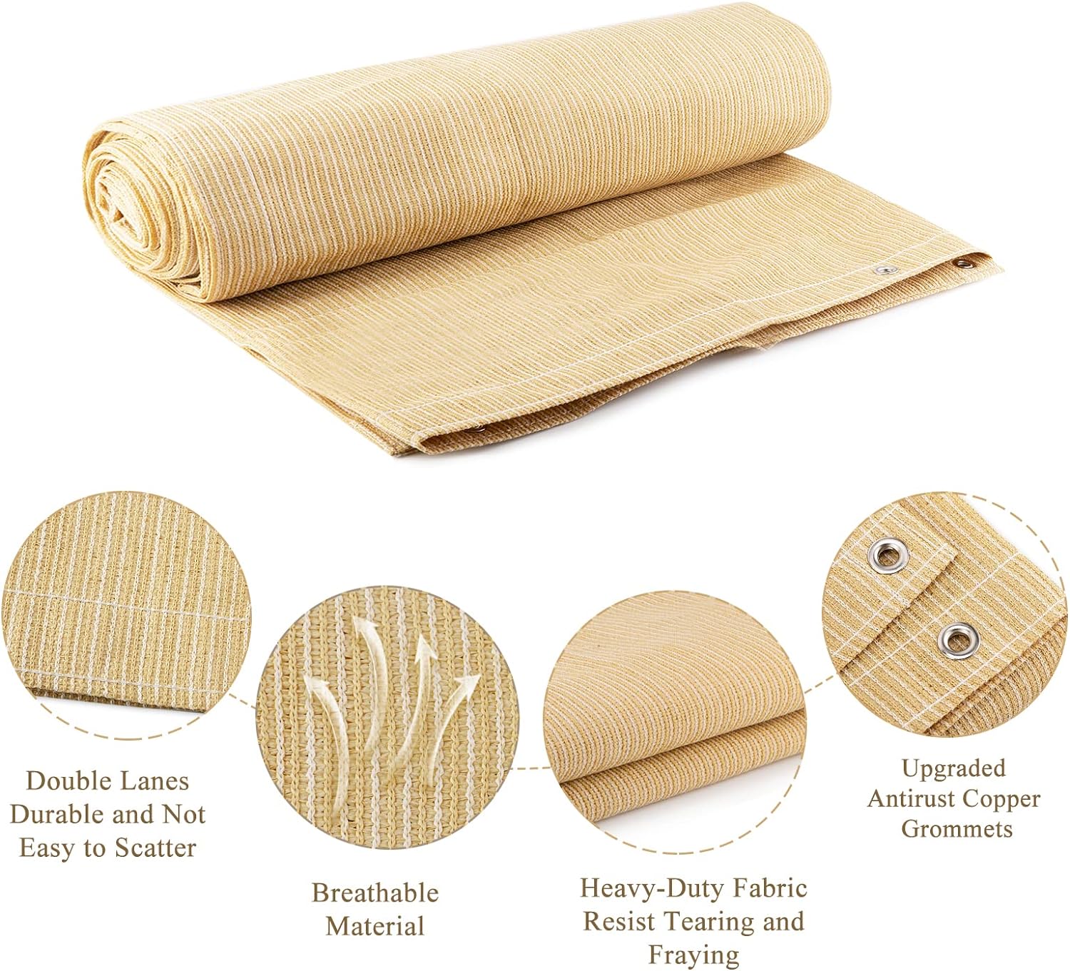 ABOSUN Parasol para exteriores, 10 x 20 pies, pérgola, cubierta y sombrilla de patio trasero con protección UV, material de HDPE resistente al