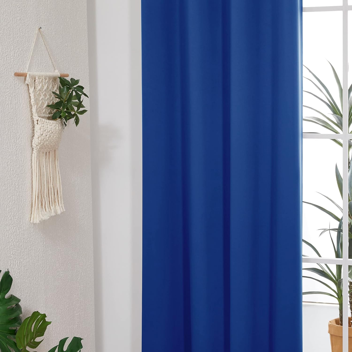 Deconovo Cortinas opacas con ojales.