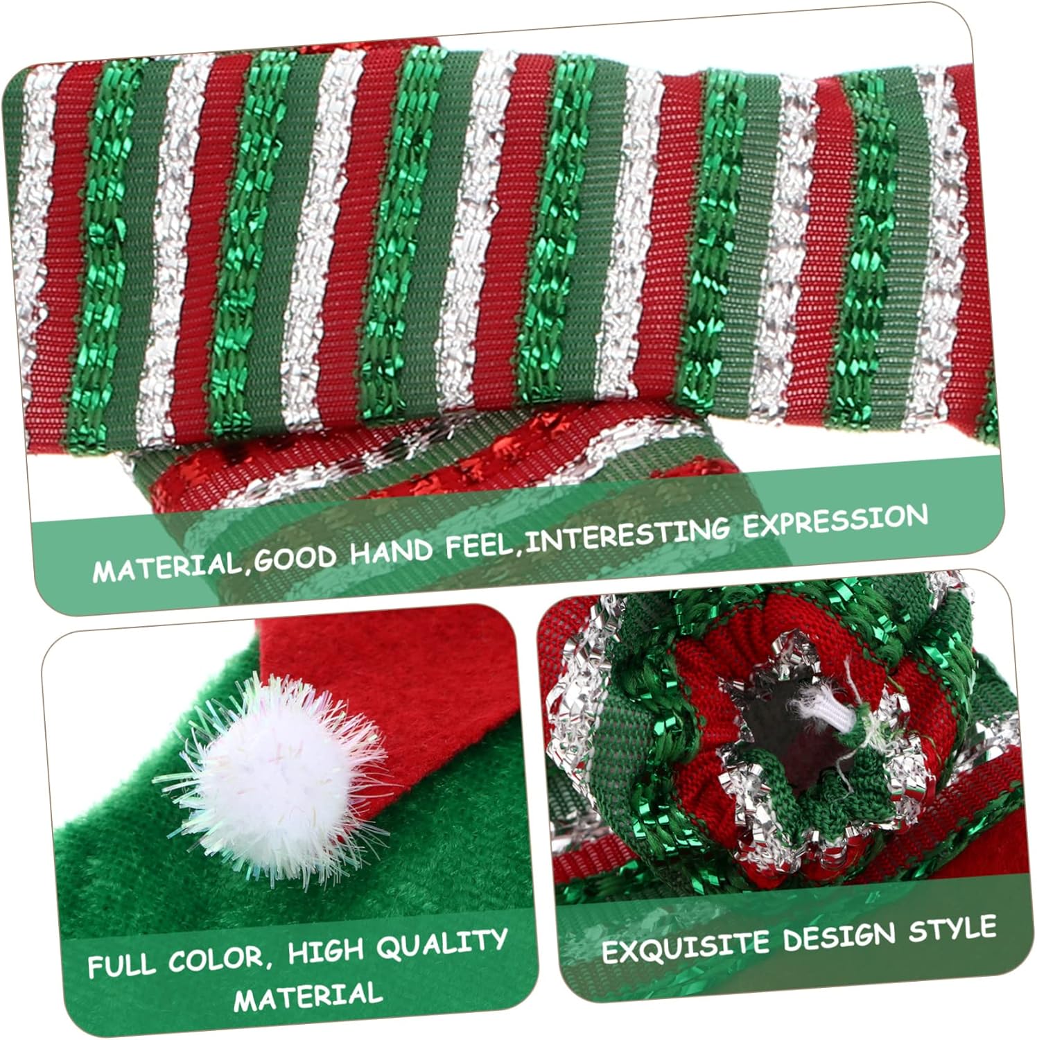 Garneck 1 juego de 4 fundas para patas de silla, decoraciones de fiesta, regalos de Navidad, pies de mesa, manga para silla de ancianos, calcetines