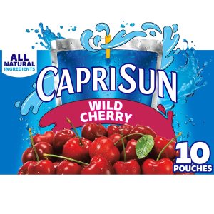 Capri Sun Wild Cherry – Mezcla de bebida de jugo para niños con sabor natural (caja de 10 unidades, bolsas de 6 onzas líquidas) Capri Sun Wild Cherry – Mezcla de bebida de jugo para niños con sabor natural (caja de 10 unidades, bolsas de 6 onzas líquidas)