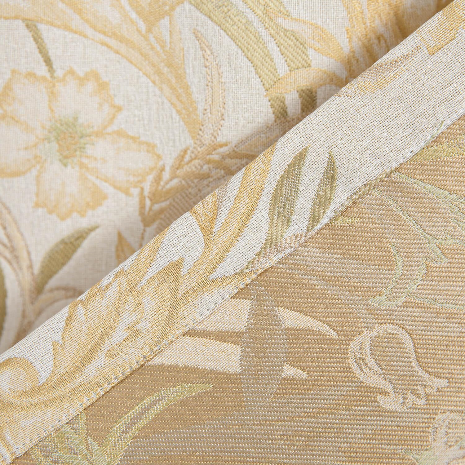 VOGOL Cenefas de dormitorio de jacquard floral, cortinas de privacidad que reducen la luz para sala de estar, comedor, cortinas cortas con bolsillo