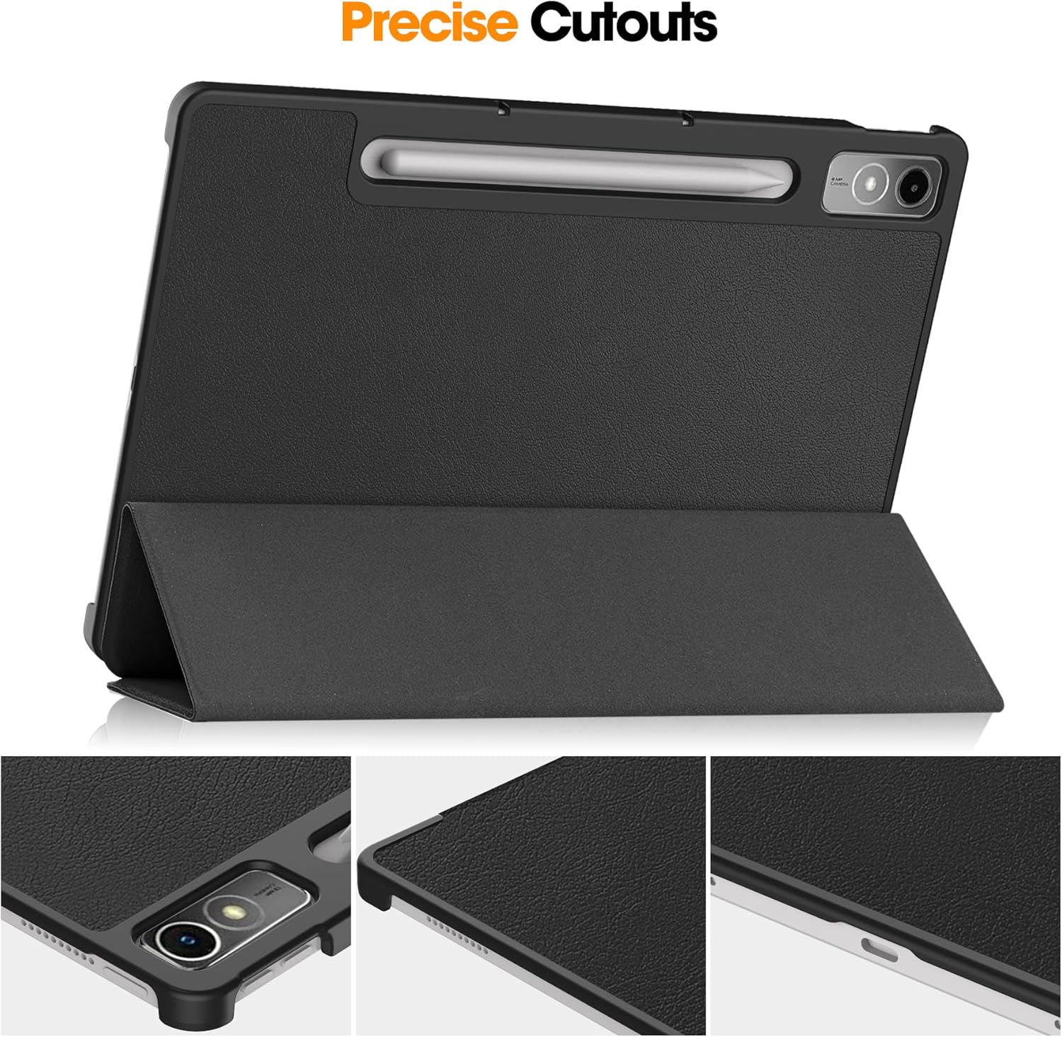 Funda para Lenovo Tab P12 de 12.7 pulgadas 2023, plegable folio ultrafino Smart PU Funda de cuero para Lenovo Tab P12 Lenovo Xiaoxin Pad Pro 12.7