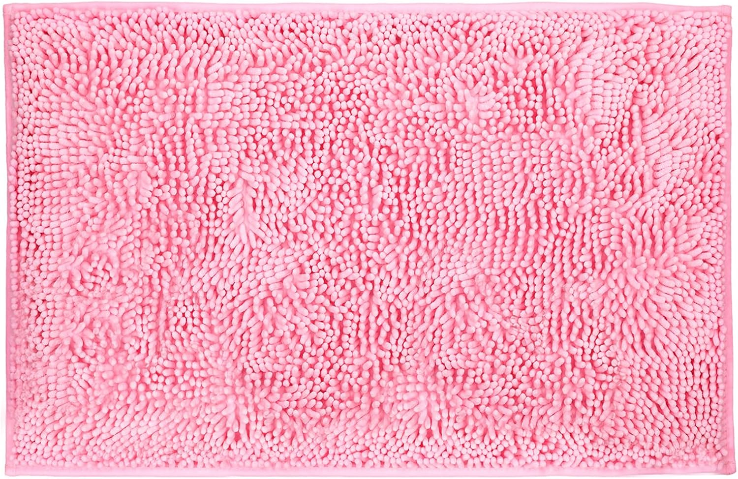 Alfombras rosadas para el baño, felpilla antideslizante, extra suave y absorbente, alfombra para ducha, lavable a máquina, de secado rápido (rosa,