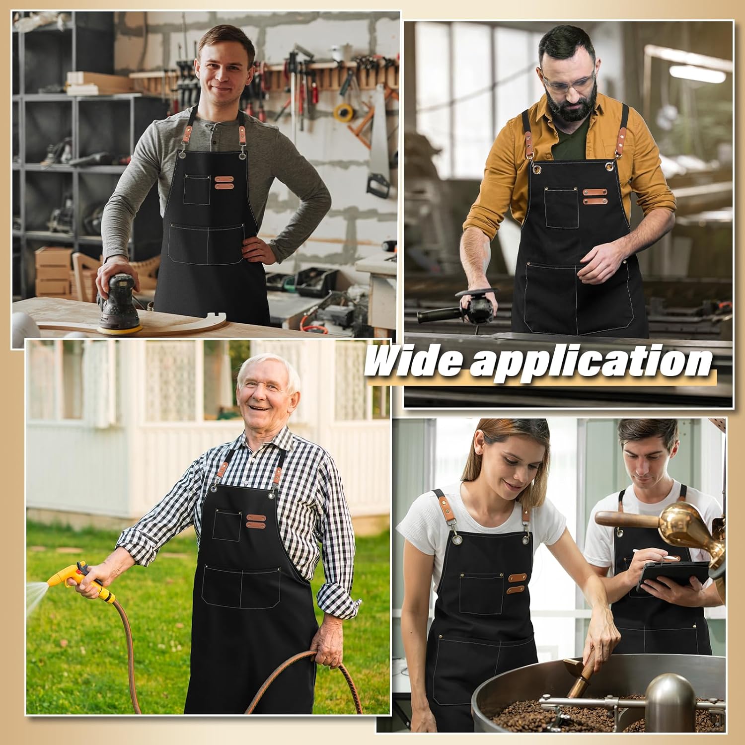Delantal de cocina para hombres y mujeres, regalos del día de San Valentín para él, correa ajustable para el cuello, delantal de barbacoa, delantal