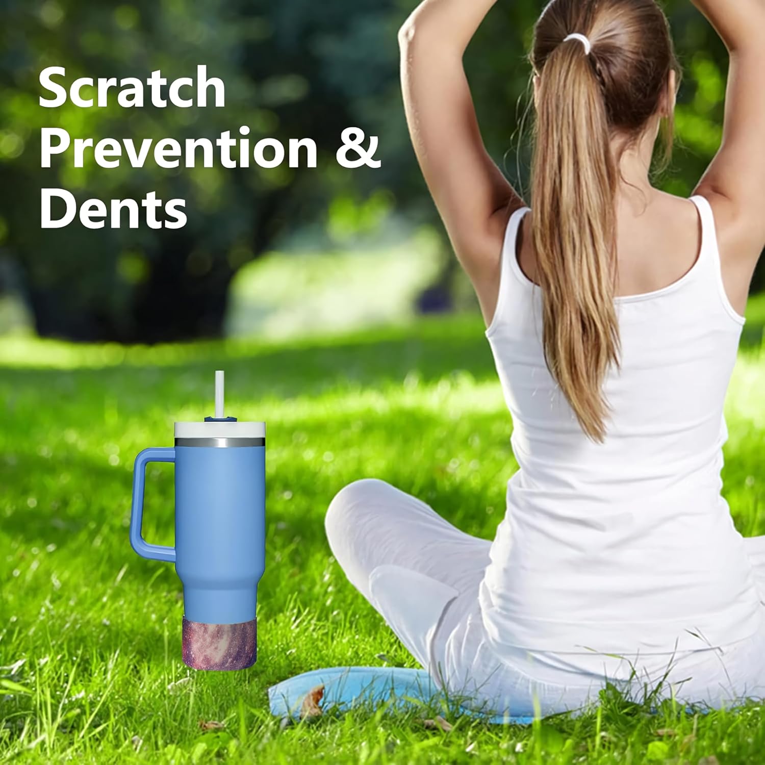 Funda protectora de silicona para boca ancha de 12 a 24 onzas, funda inferior antideslizante para botella de agua para Hydro Flask Yeti