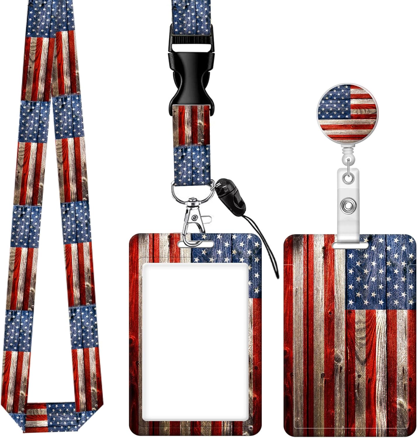 Soporte para tarjeta de identificación con clip retráctil para carrete de insignia y cordón, lindo cordón para identificación vertical, protector de