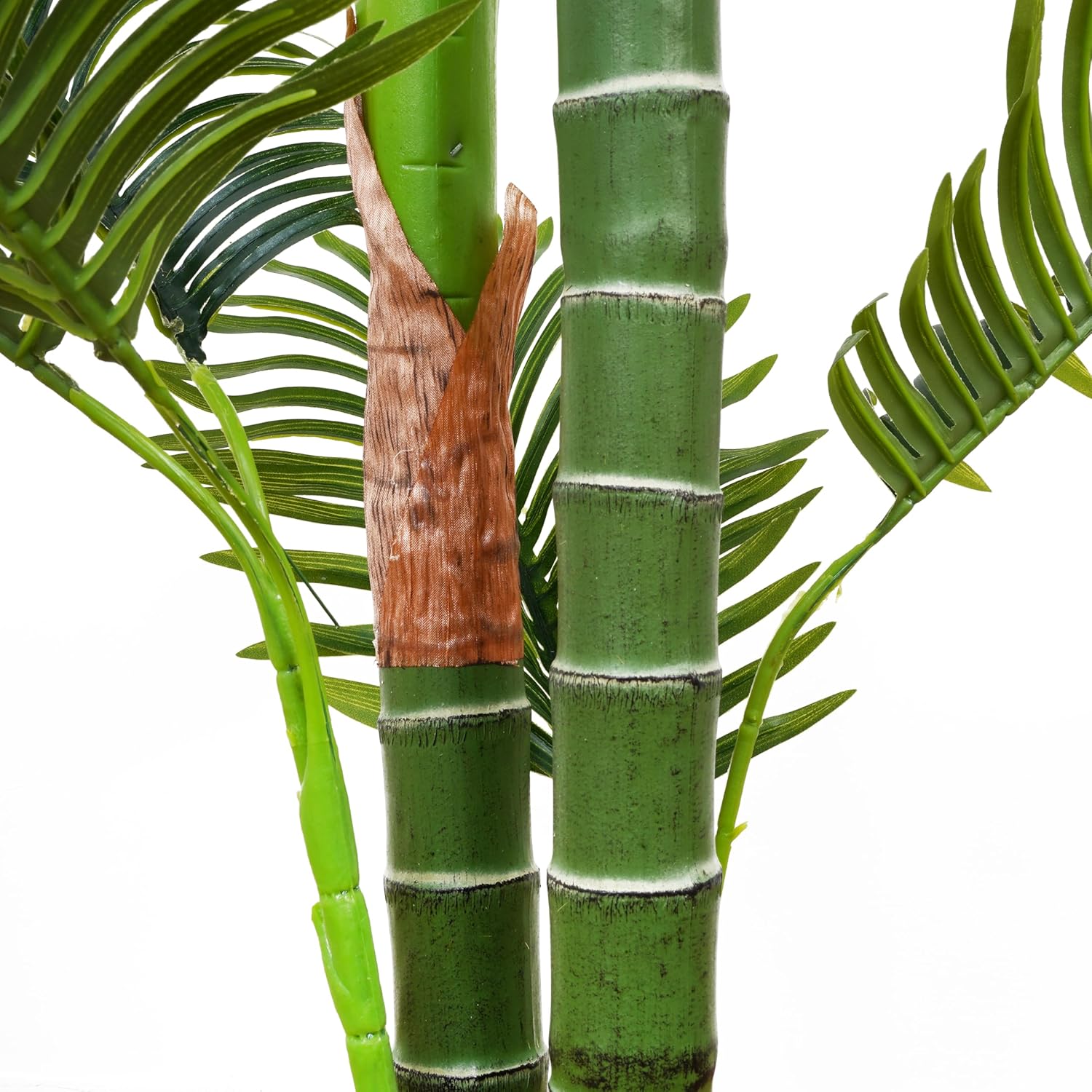 Verel Plantas artificiales de 5 pies para exteriores, palmeras artificiales de areca altas y grandes para decoración interior del hogar, palmera