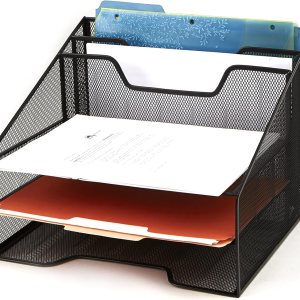 Mind Reader organizador de malla metálica para escritorio Mind Reader organizador de malla metálica para escritorio