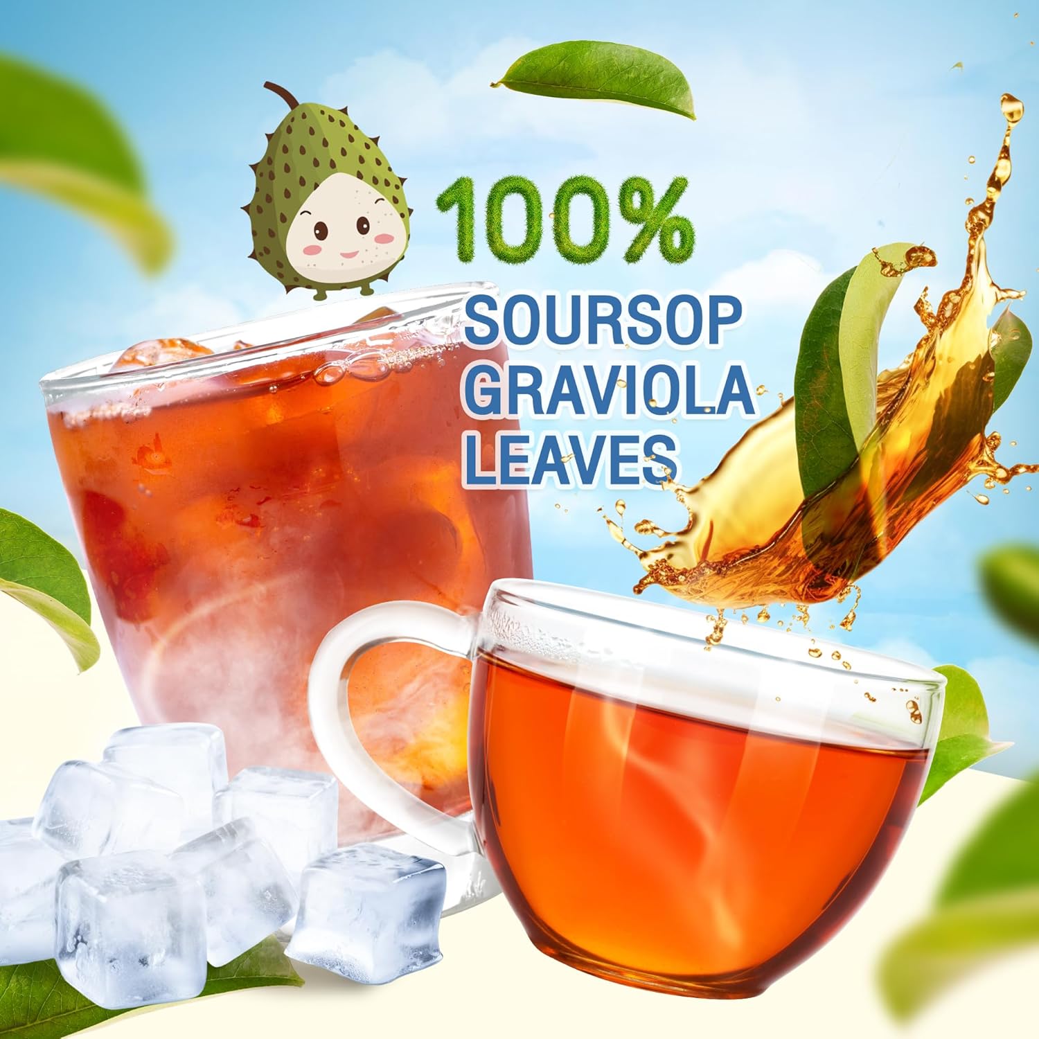 Té orgánico de hojas de graviola SourSop 30 bolsas