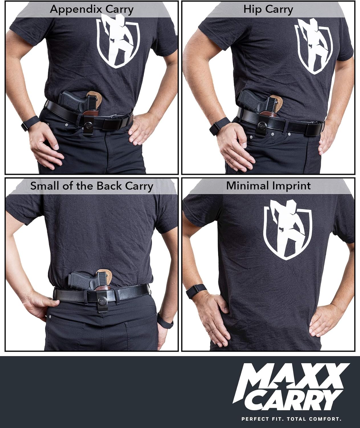 Maxx Carry Funda de cuero IWB Taurus G2c de 0.354 in o 40S y W, PT111 G2  Compatible con Glock 26, 27  Walther PPQ SC, P22  Sig Sauer P320 Micro