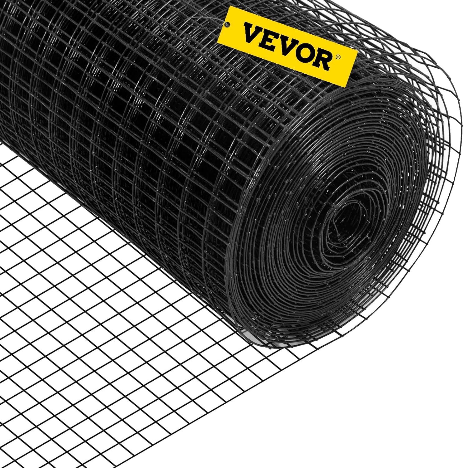 VEVOR Paño de hardware, tamaño de malla de 48 x 50 pies y 1 x 1 pulgada, valla de alambre de pollo de calibre 16 con revestimiento de vinilo de