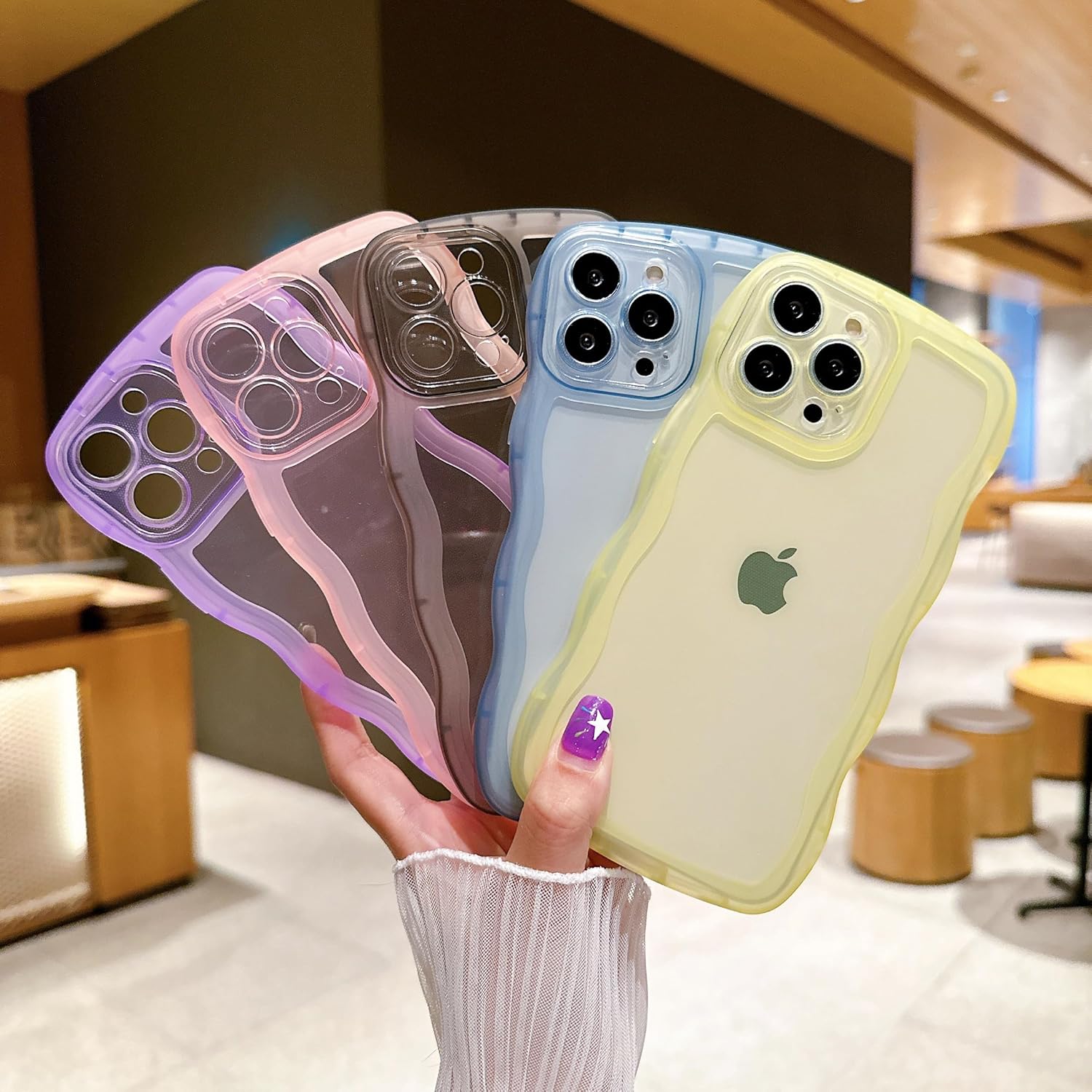 Funda compatible con iPhone 13 Pro Max de 6.7 pulgadas 2021, bonita funda protectora de silicona suave a prueba de golpes para mujeres y niñas,
