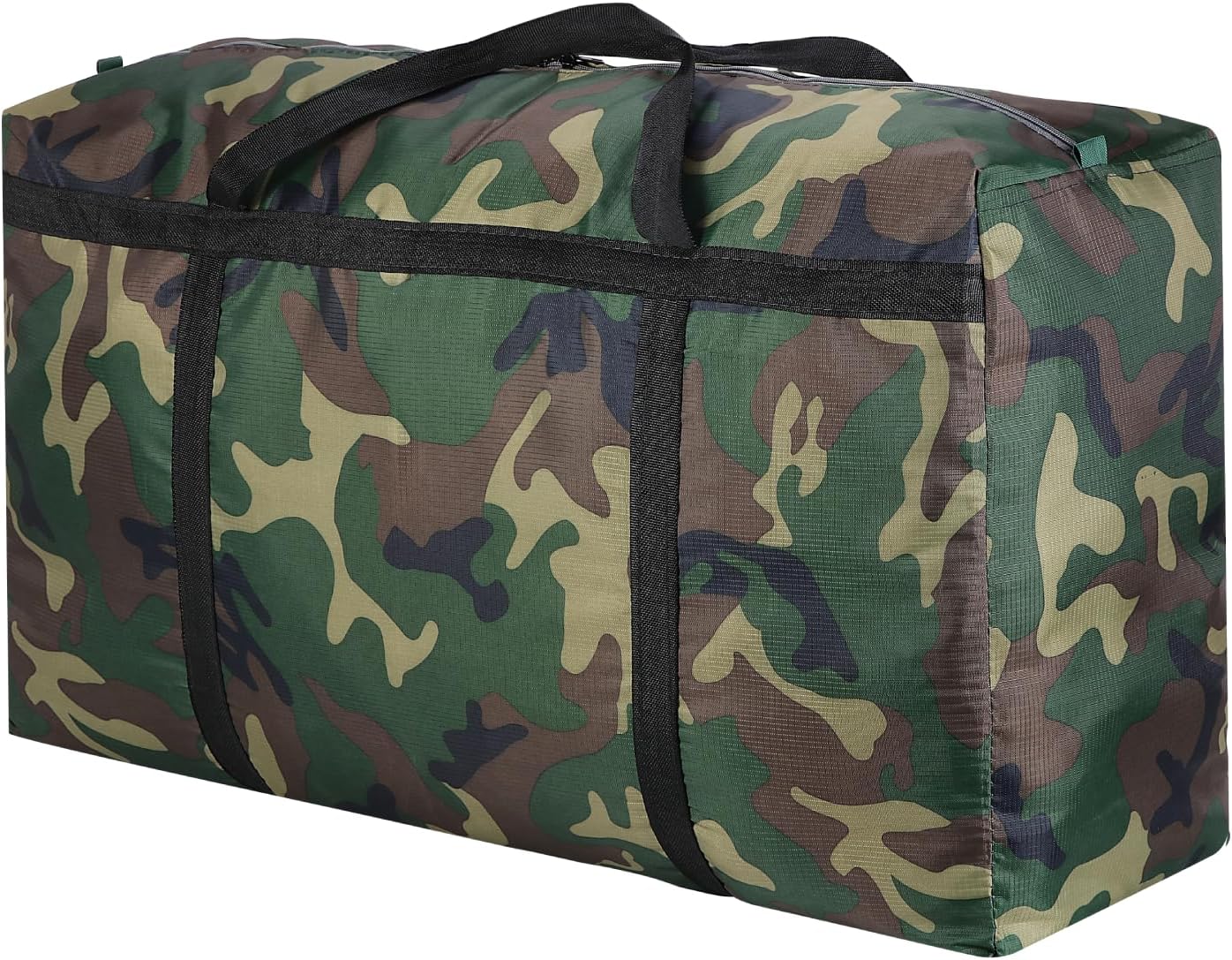 2 paquetes de bolsas de mudanza extra grandes de camuflaje de 100 L, bolsas de almacenamiento resistentes, asas envolventes de tela Oxford 600D,