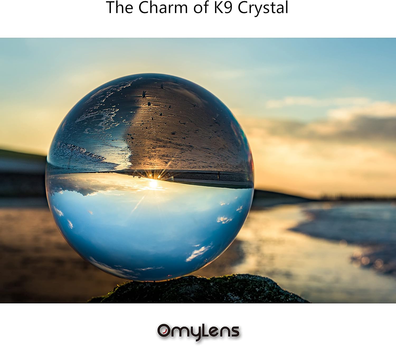 Bola de lente profesional de 2.362in para accesorios y accesorios de fotografía, bola de cristal K9 con soporte y bolsa de seda, bola mágica y