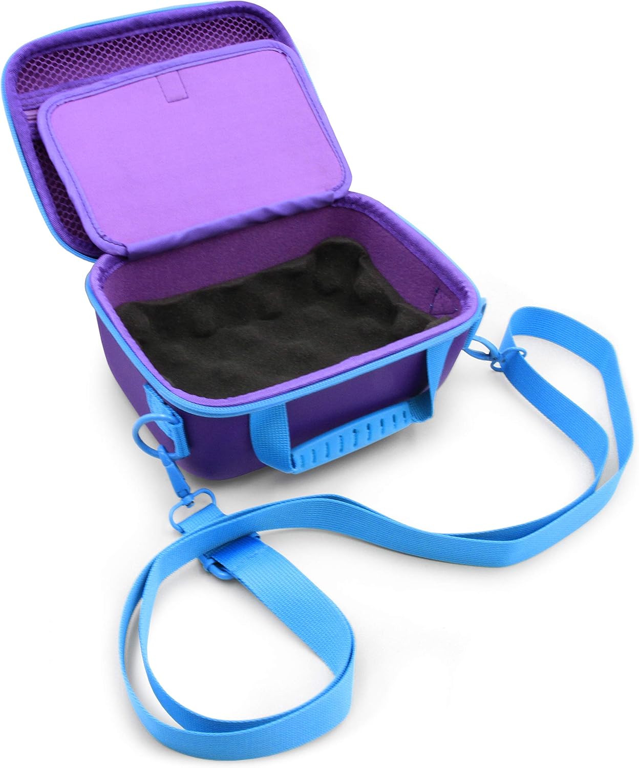 CASEMATIX Funda de viaje para cámara de juguete compatible con KidiZoom PrintCam, recambios de papel y cargador con correa de hombro ajustable,