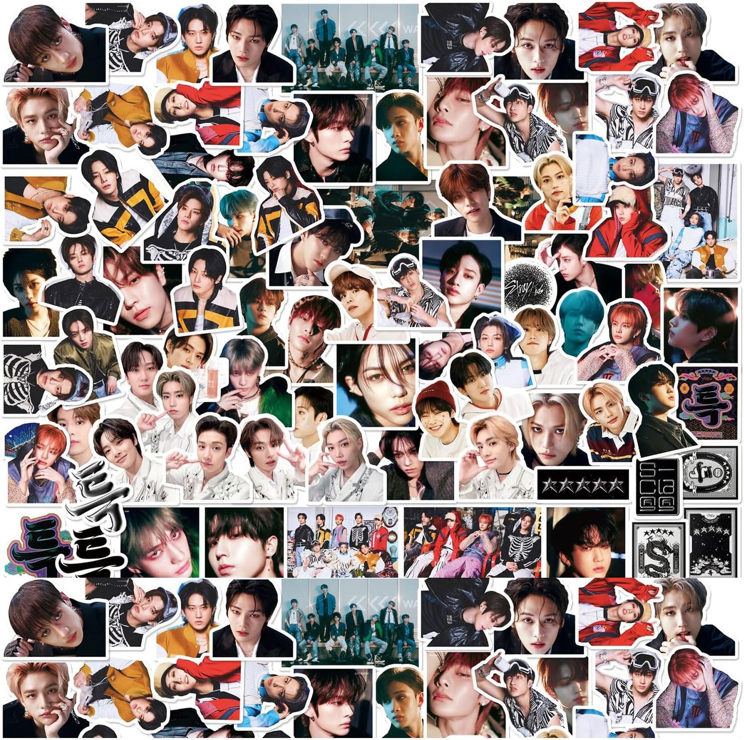 88 calcomanías Kpop, calcomanías coreanas de Kpop Boy Group para niñas, niños, adolescentes y adultos, calcomanías de vinilo impermeables para