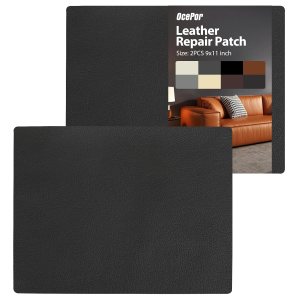 Parche de reparación de cuero autoadhesivo de 9 x 11 pulgadas, 2 unidades, parches de cuero para muebles, kit de reparación de cuero de vinilo para Parche de reparación de cuero autoadhesivo de 9 x 11 pulgadas, 2 unidades, parches de cuero para muebles, kit de reparación de cuero de vinilo para