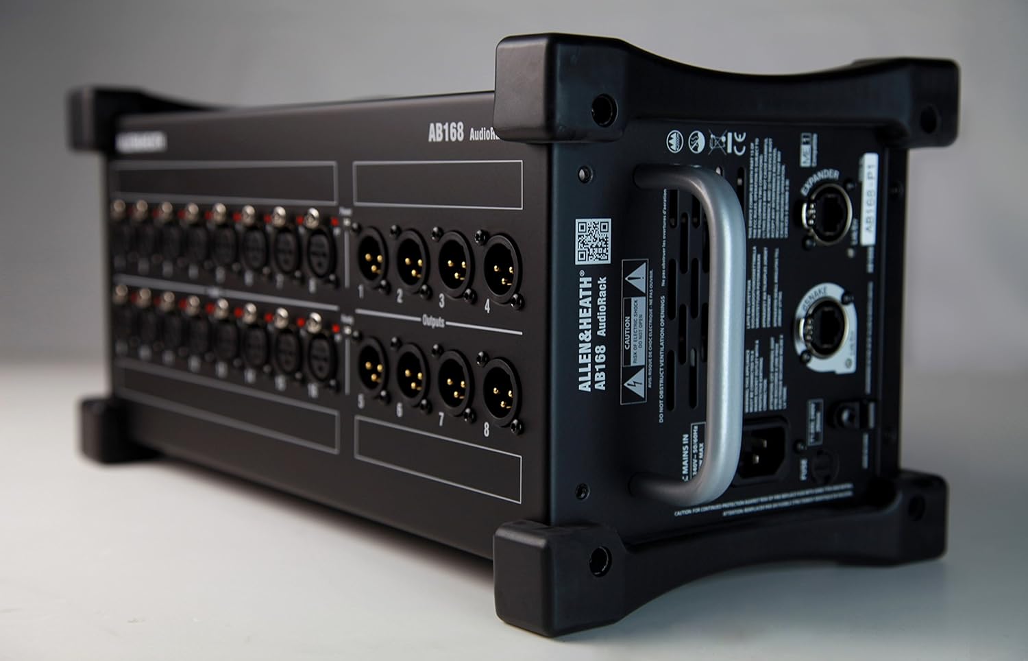 Allen & Heath AB168 Rack de audio remotocaja de escenario portátil para GLD y serie Qu, 16 entradas XLR, 8 salidas XLR (AH-AB-168)