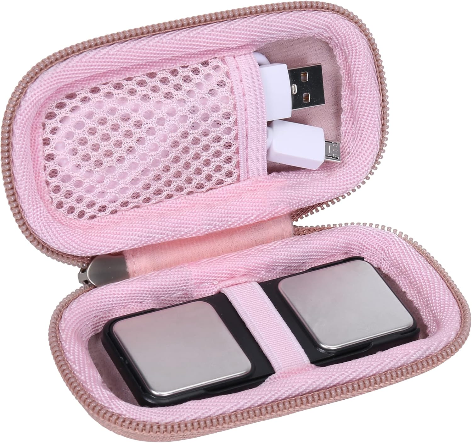 Khanka Funda rígida de repuesto para AliveCor Kardia Mobile ECGKardiaMobile 6L EKG (oro rosa)