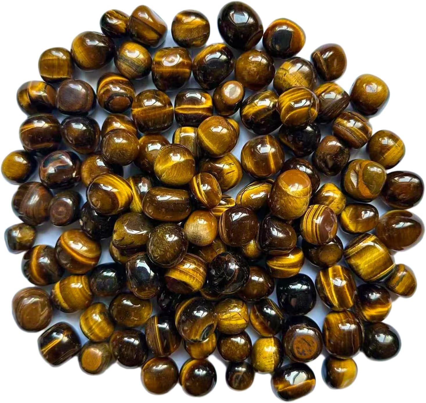 Piedras de cristal pulidas naturales de 2 libras, canicas de vidrio decorativas para relleno de jarrón, rocas para plantas de interiores, grava de