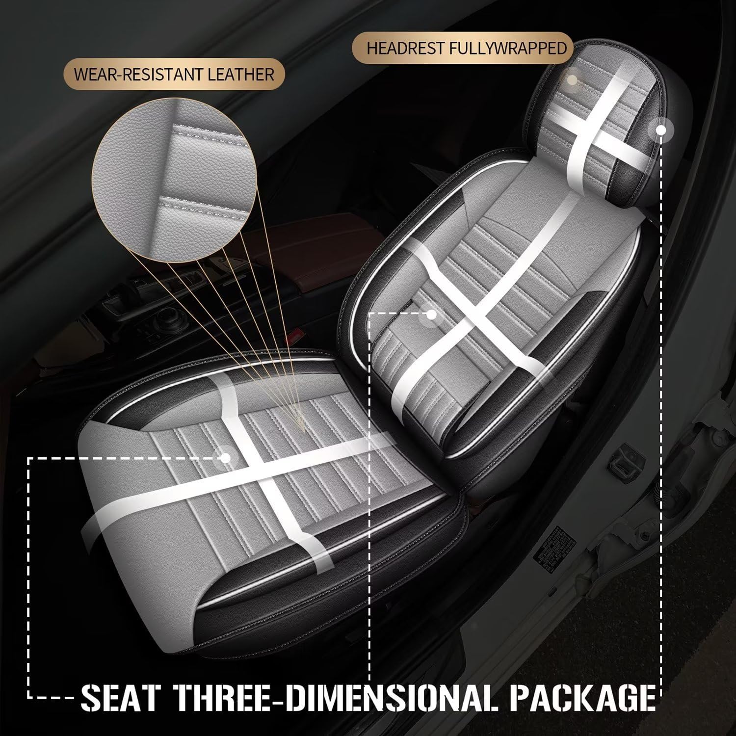 Fundas de asiento de automóvil para Hyundai Santa Fe 2007-2024, juego completo de 5 asientos, impermeable, de piel sintética, protector de cojín