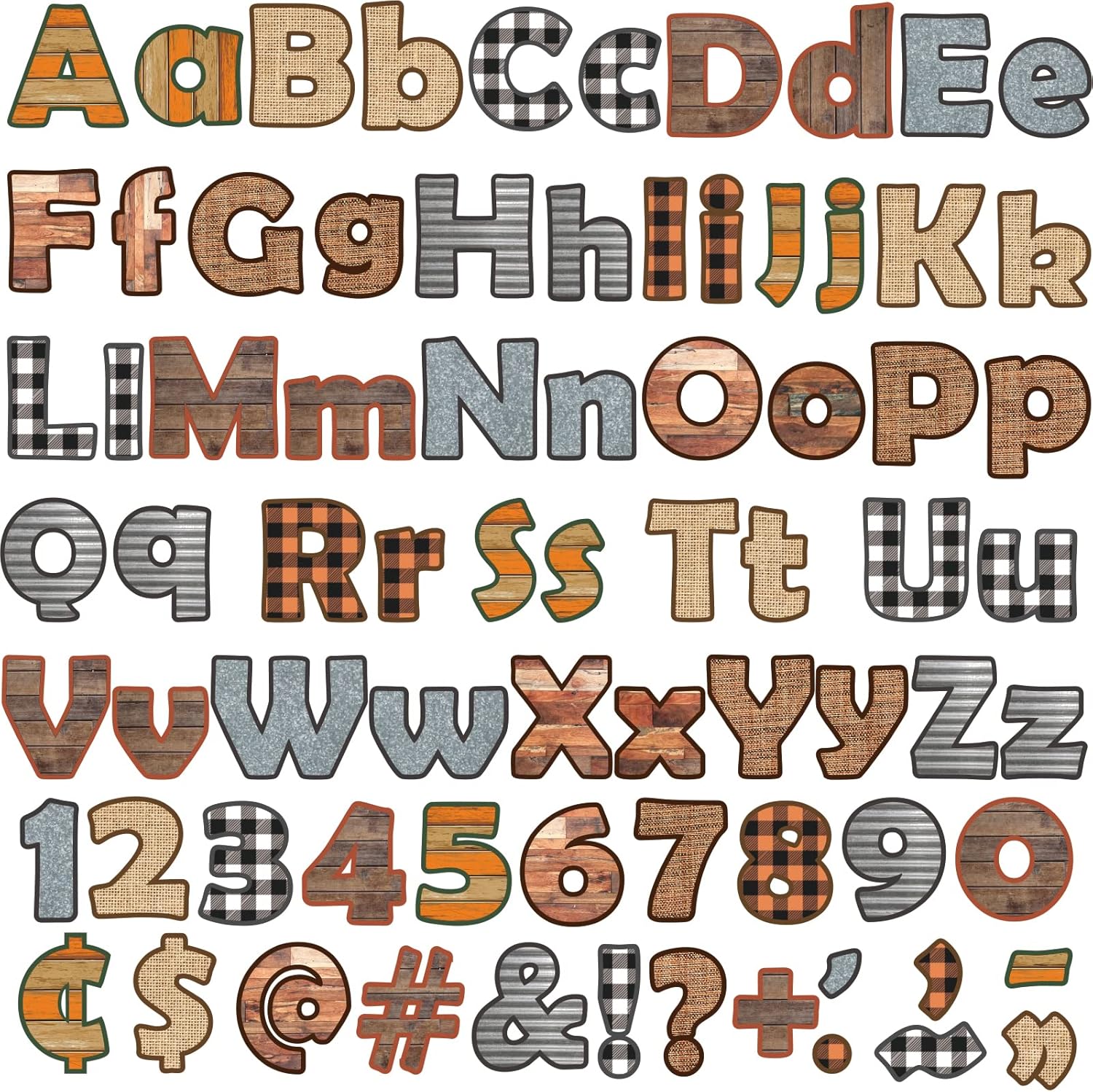 230 piezas de tablón de anuncios de Acción de Gracias, letras del alfabeto, números, decoración del tablón de anuncios, decoración del hogar, dulces