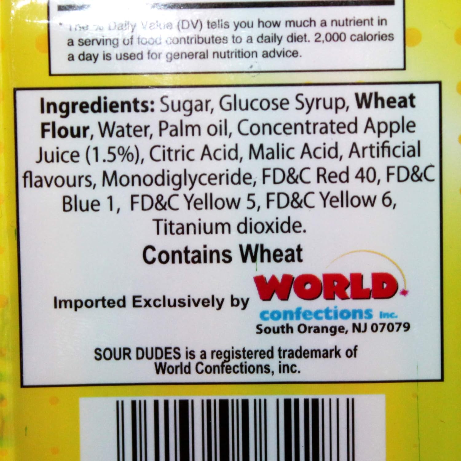 Sour Dudes (1) Bolsa Sour Belts – Sabor a bayas de arco iris – Hecho con jugo de fruta real Sour & Sweet Candy – 4.5 onzas