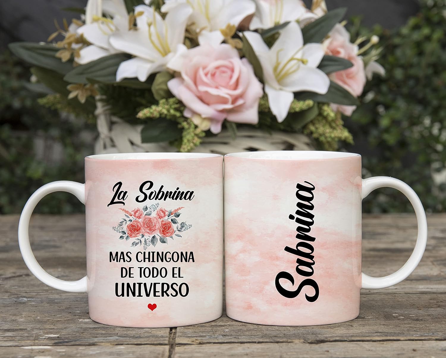 La Sobrina Mas Chingona De Todo El Universo Taza Personalizada Regalos Para Cumpleaños Día De La Madre Taza Gráfica Novedad Tazas 11oz Blanco