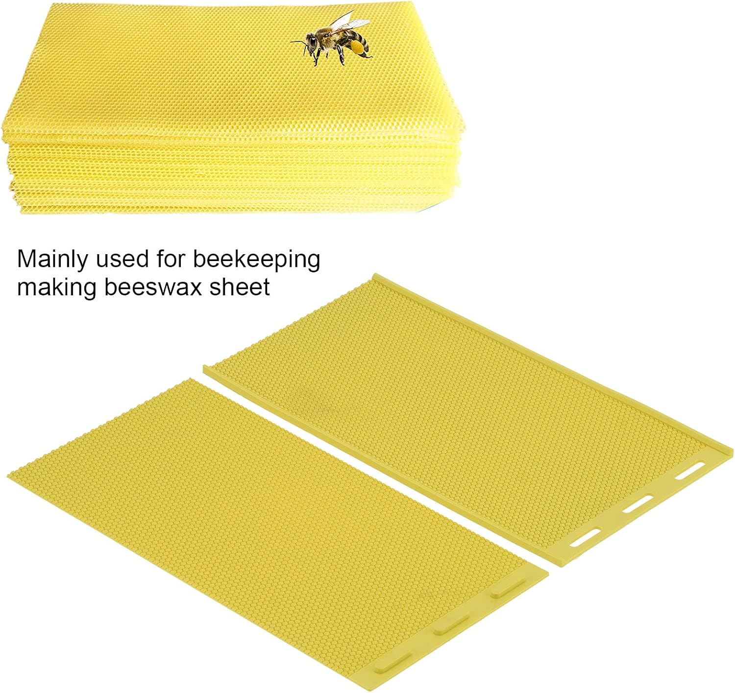 2 hojas de velas de cera de abejas, kit de fabricación de velas de bricolaje con estampado de cera de abeja, hoja de prensa de cera de abeja de