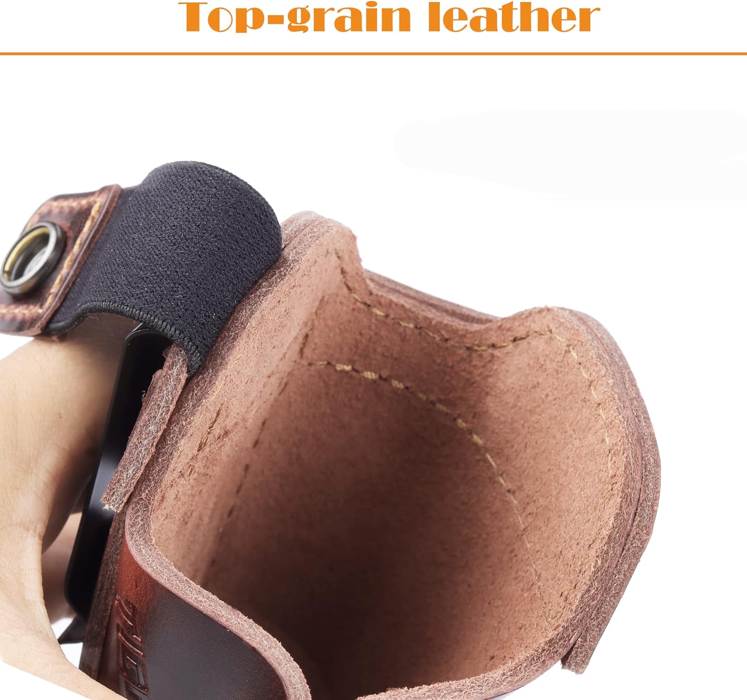 OWB Leather Holster Compatible with Glock 17 19 43X for Taurus G2C G3 G3C fits M&P 9mm Shield for Sig P365 P320 for Springfield XDS Top-Grain Leather