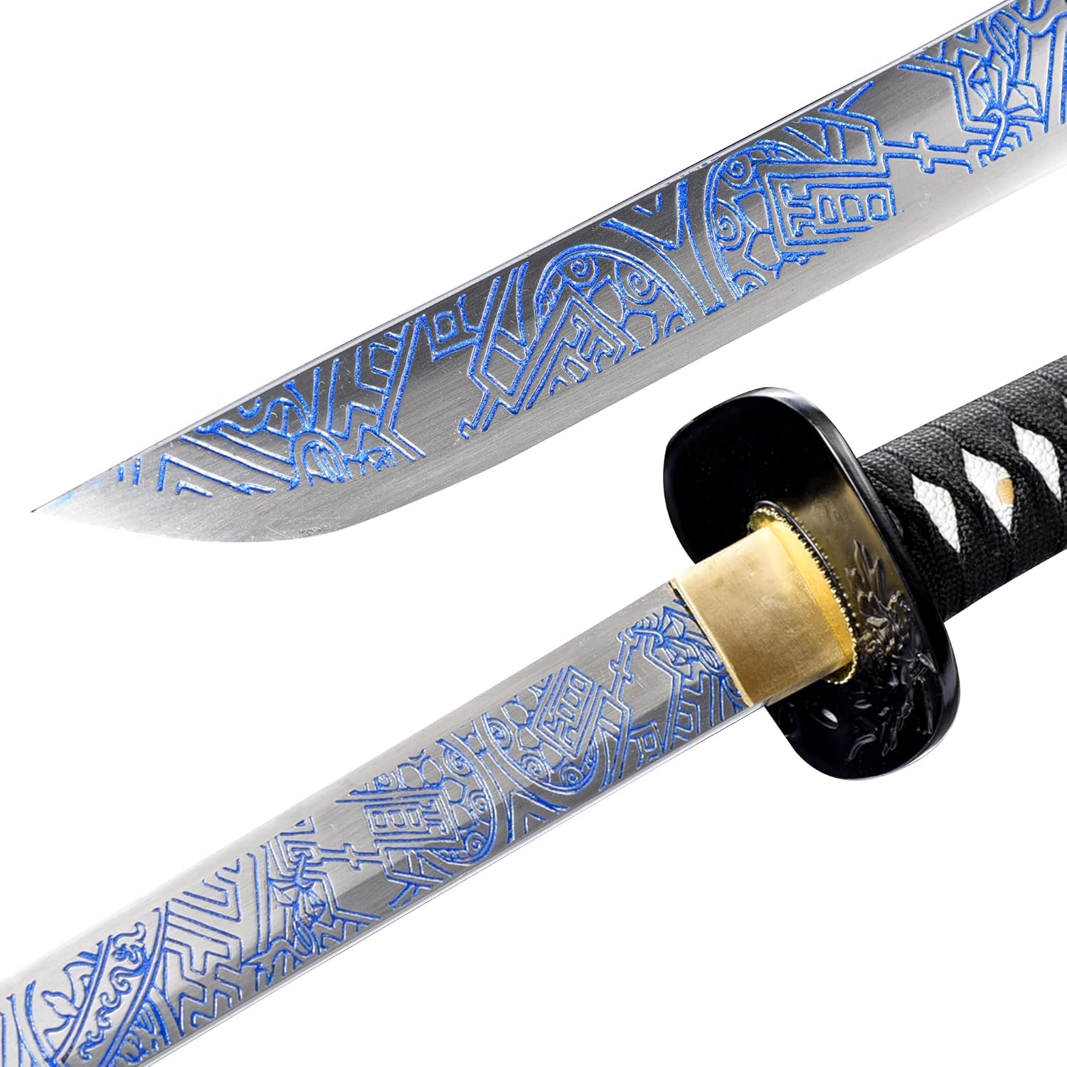 10451065 acero de alto carbono, Hademade espada samurai tradicional forjada a mano templada por calor, espada samurái tradicional, espada katana