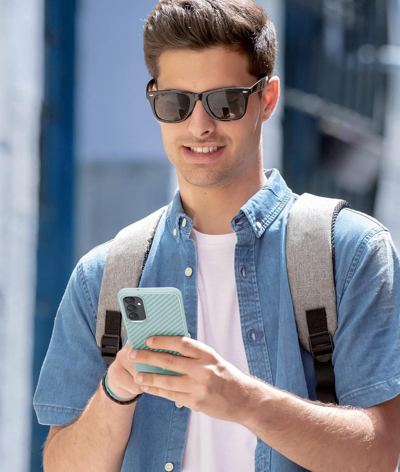 FNTCASE Funda protectora delgada para Samsung Galaxy A14-5G TPU suave delgada protectora Phonecase a prueba de golpes anticaída Protección de cuerpo