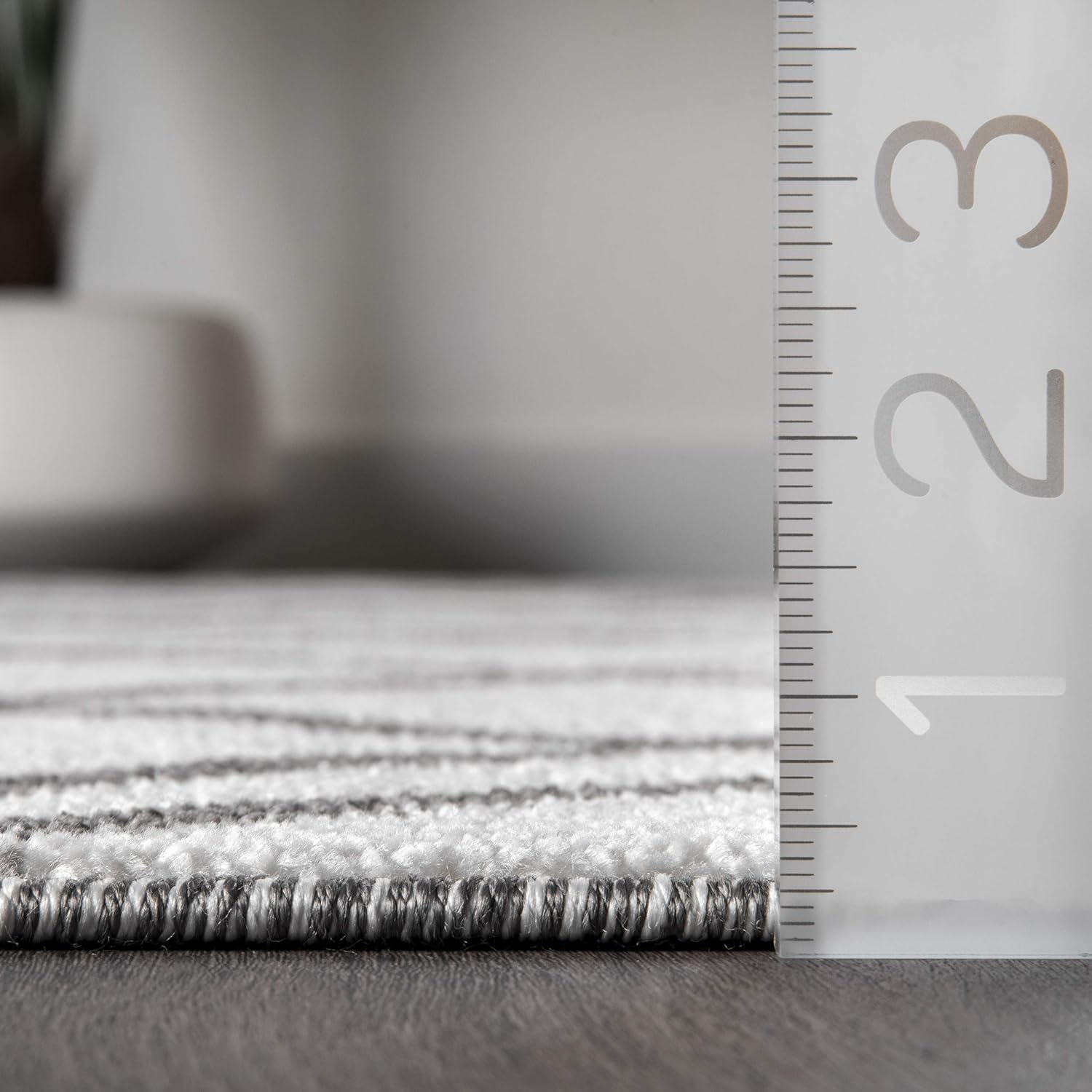 nuLOOM Remi – Alfombra moderna de celosía, 5 x 8 pies, color blanco y negro, rectangular