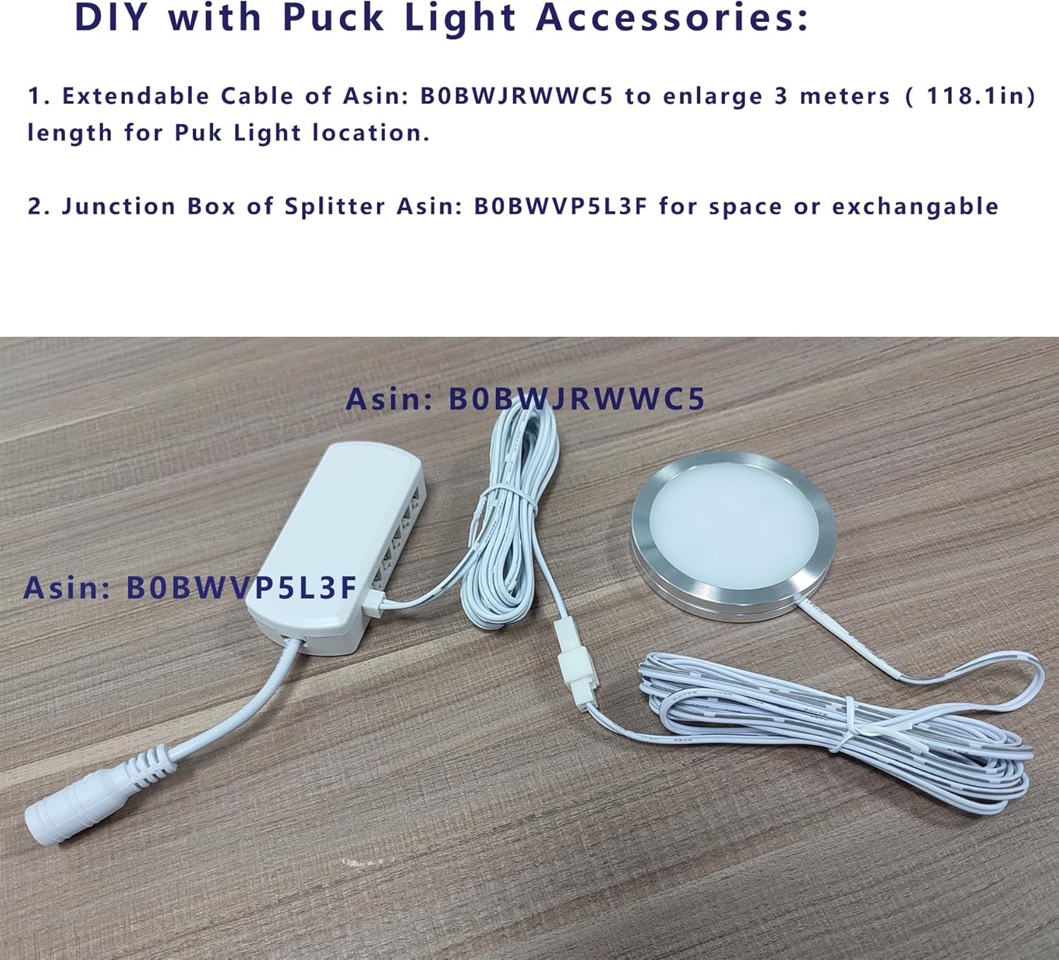 Paquete de 8 luces de disco con control WiFi, aplicación de control Alexa, interruptor basculante para debajo del gabinete, iluminación de gabinete,