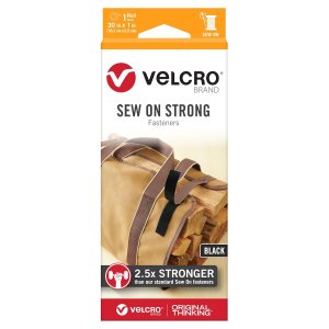 VELCRO Brand Cinta de tela fuerte para coser  Rollo de 30 pulgadas, negro VELCRO Brand Cinta de tela fuerte para coser  Rollo de 30 pulgadas, negro
