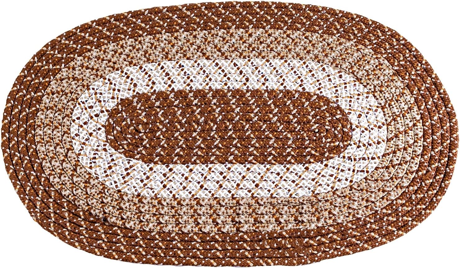 Alfombra Trenzada 18×28 (Tan)