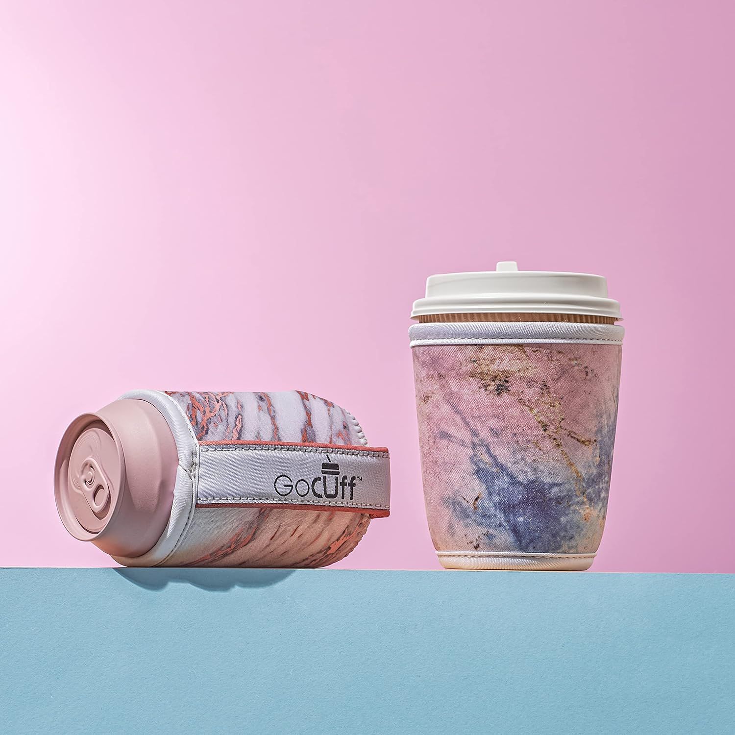 GoCuff – Fundas para puños de latas regulares, aislantes reutilizables con asa neopreno con mangas aisladas para refrescos, bebidas energéticas,