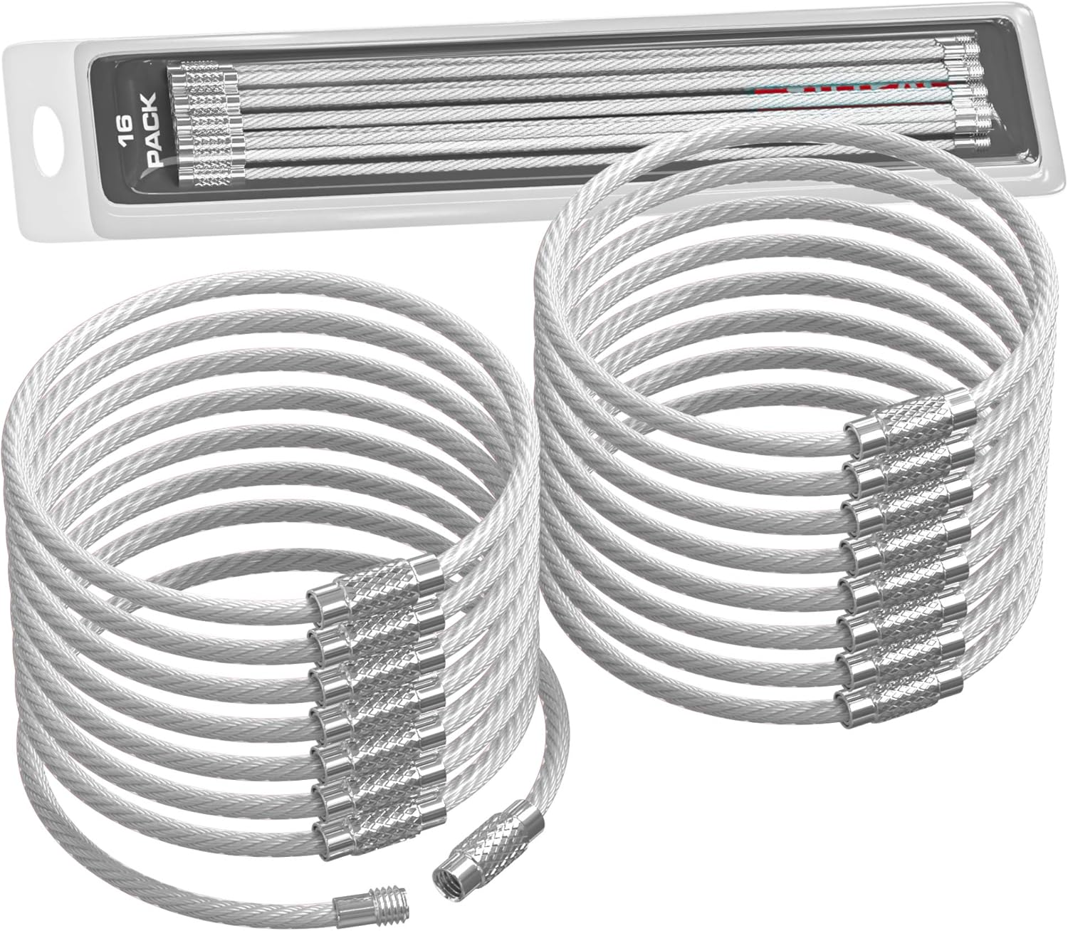 Silipac – Llavero de alambre para vehículo, diseño de llaveros, resistente en acero inoxidable, durable organizador de alta resistencia