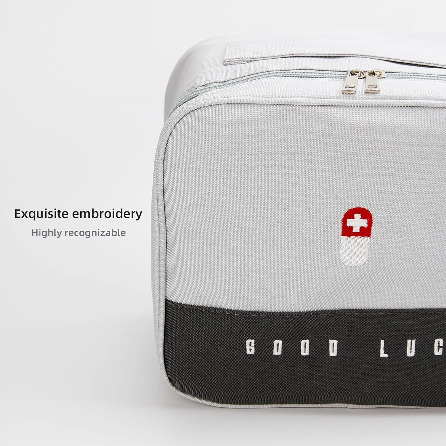 TOPASION Bolsas de primeros auxilios vacías, bolsa de medicina de viaje, bolsa organizadora de suministros médicos, kit portátil para viajes,