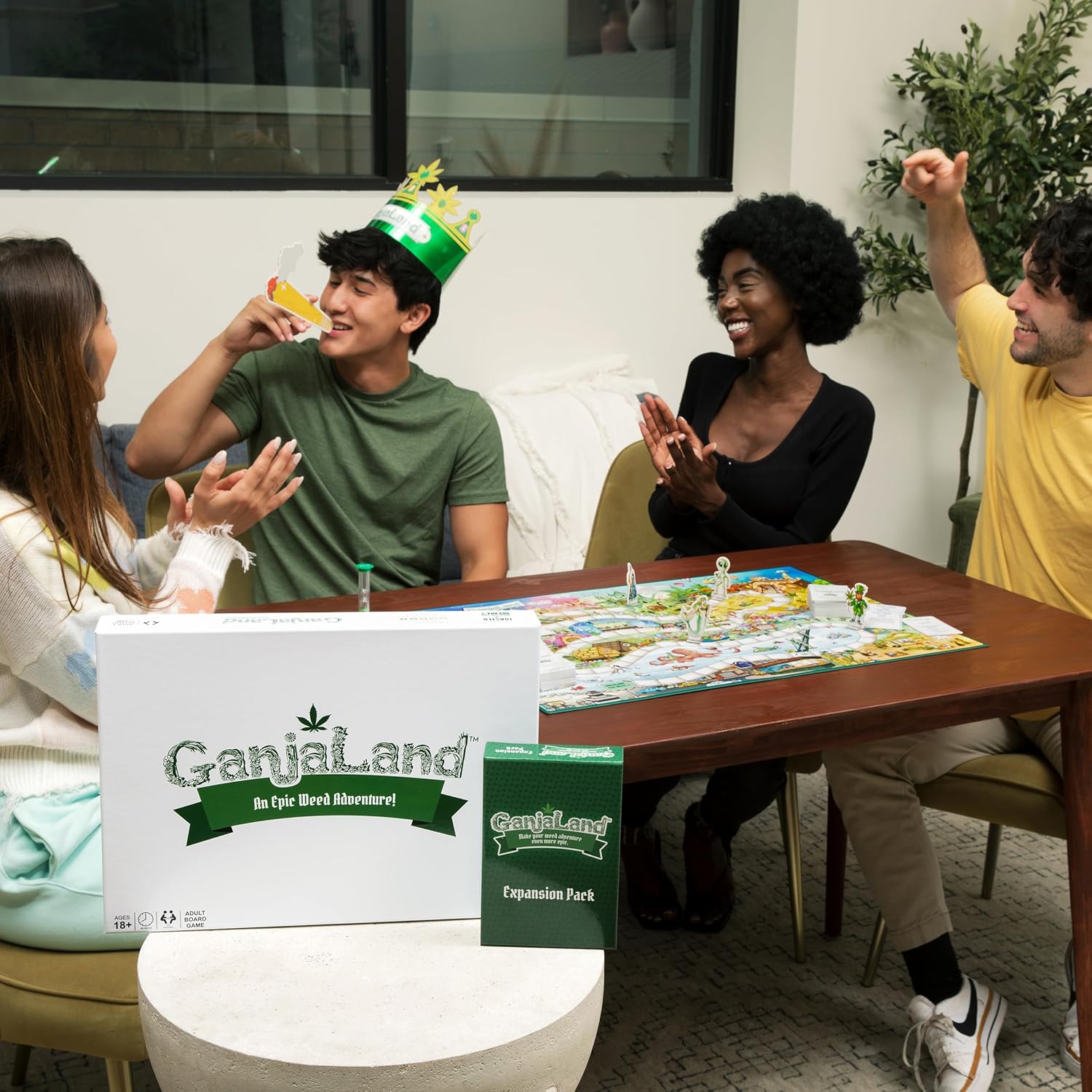WHAT DO YOU MEME Ganjaland – Paquete de expansión  Más cartas para The Epic Stoner Game Night Adventure Medium