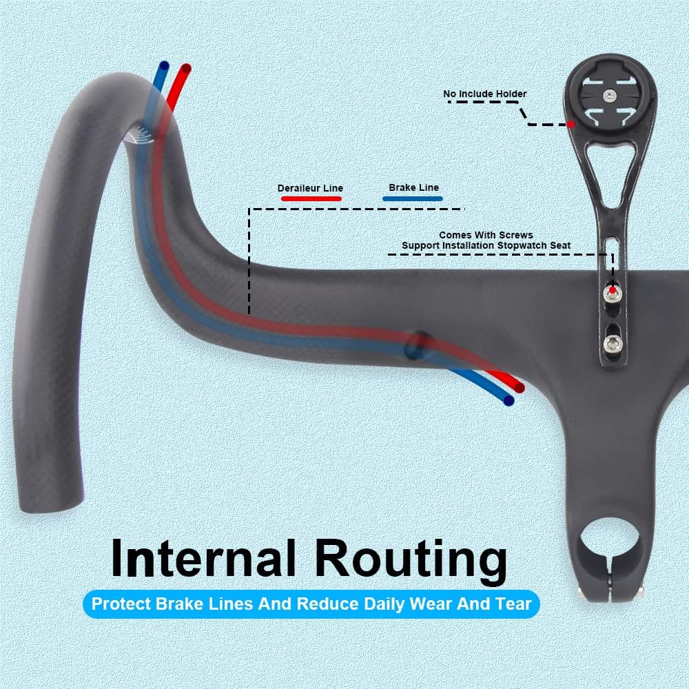 Barras de caída integradas RXL SL manillar de vástago integrado, diseño ergonómico, bicicleta de ciudad, manillar de cuerda rota, 1-18 pulgadas,