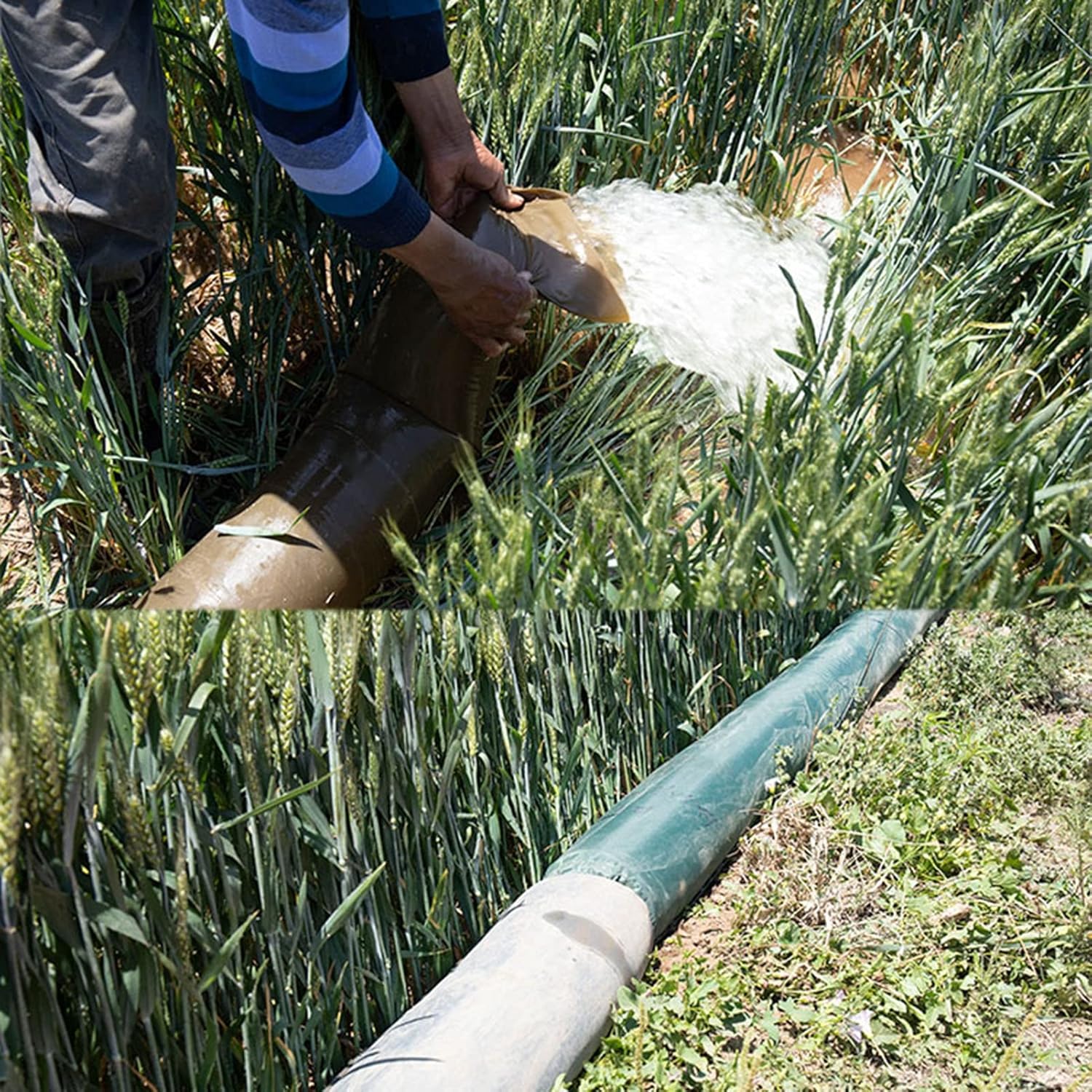 Manguera de agua para riego de jardín sobre el suelo, fácil de inyectar agua, fuente de doble cara, resistencia al desgarro, grueso, Oxford,