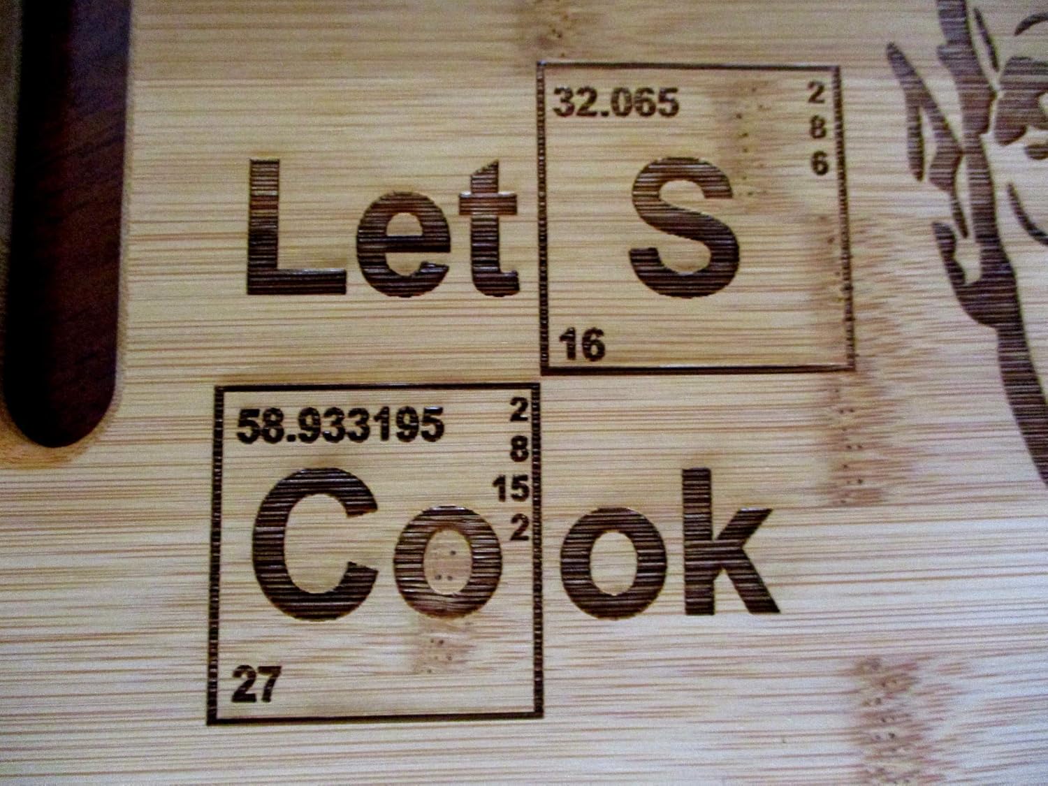 Custom Bamboo Cutting Board Wedding gift Let’s Cook Engraved Breaking Bad cutting board Small bamboo cutting board Cheese board New Thicker 11.5 X