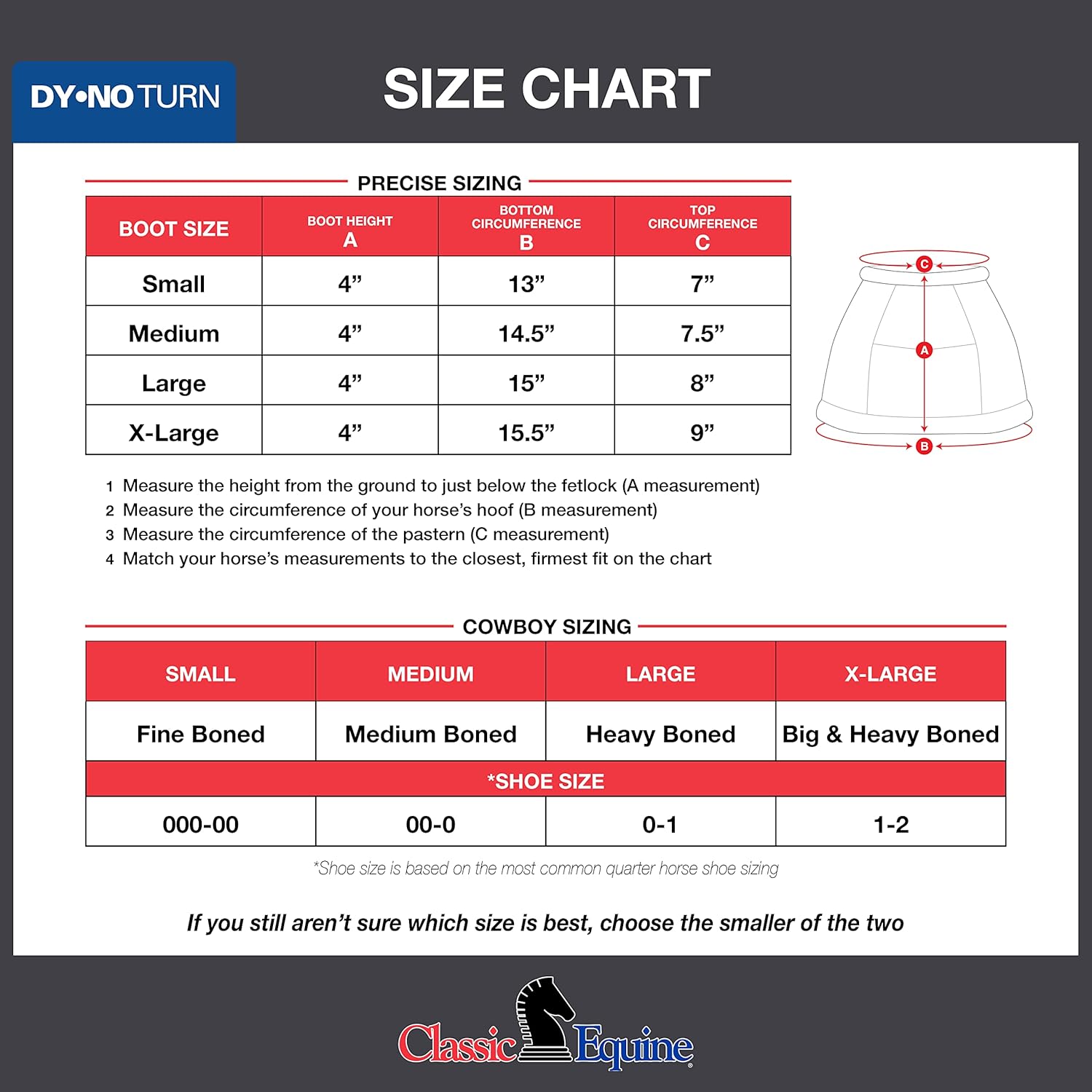 Classic Equine Dyno Turn Bell Botas