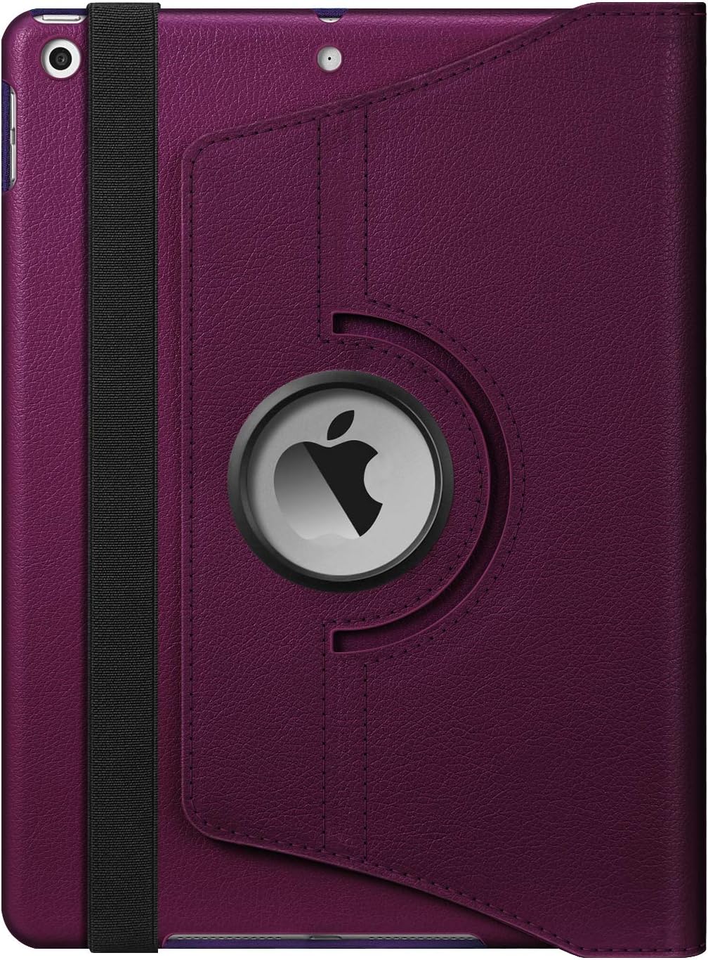 Funda giratoria Fintie para el nuevo iPad de 7a generación de 10.2″ de 2019. Portalápices integrado Funda protectora inteligente giratoria de 360