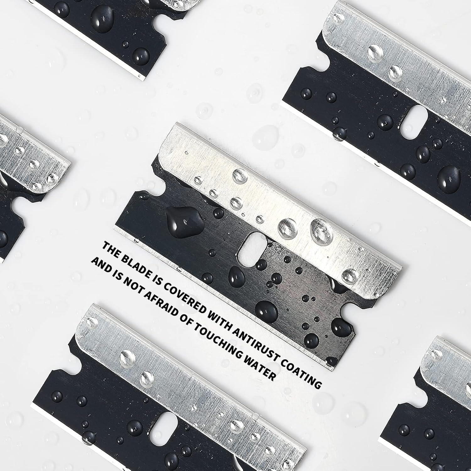 EHDIS 100 cuchillas de afeitar de acero al carbono de un solo filo para herramienta raspadora estándar, cuchillas de afeitar industriales de borde
