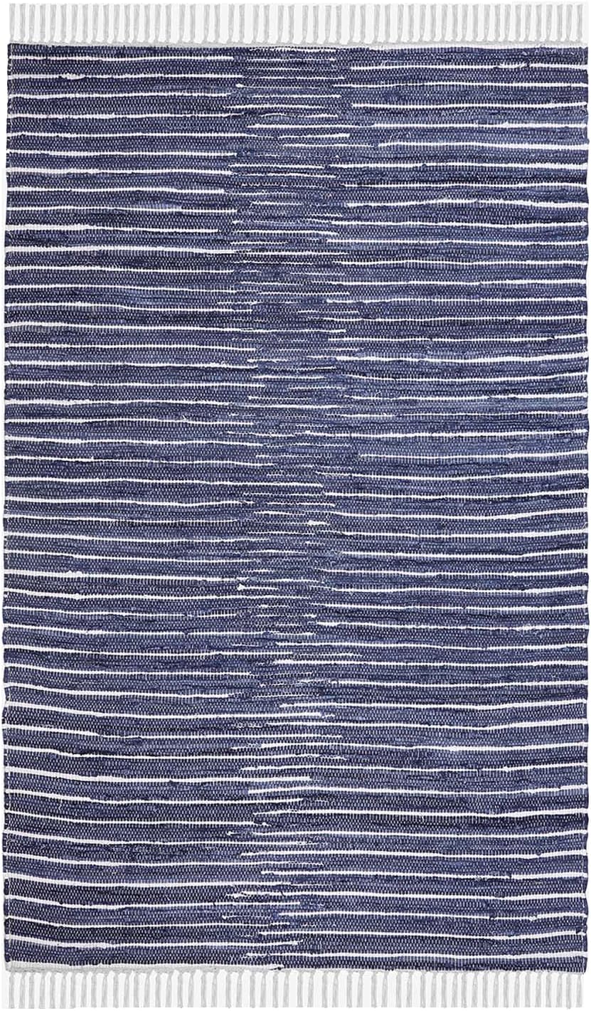 URVI Alfombra de trapo, tejida a mano, lavable, alfombra de entrada, alfombra para entrada frontal interior, cocina, dormitorio, comedor y baño