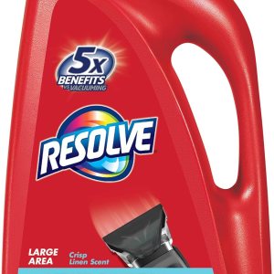 Resolve Champú limpiador de alfombras de vapor, 60 onzas, lino crujiente, concentrado 2X, seguro para Bissell, Hoover y Rug Doctor Resolve Champú limpiador de alfombras de vapor, 60 onzas, lino crujiente, concentrado 2X, seguro para Bissell, Hoover y Rug Doctor