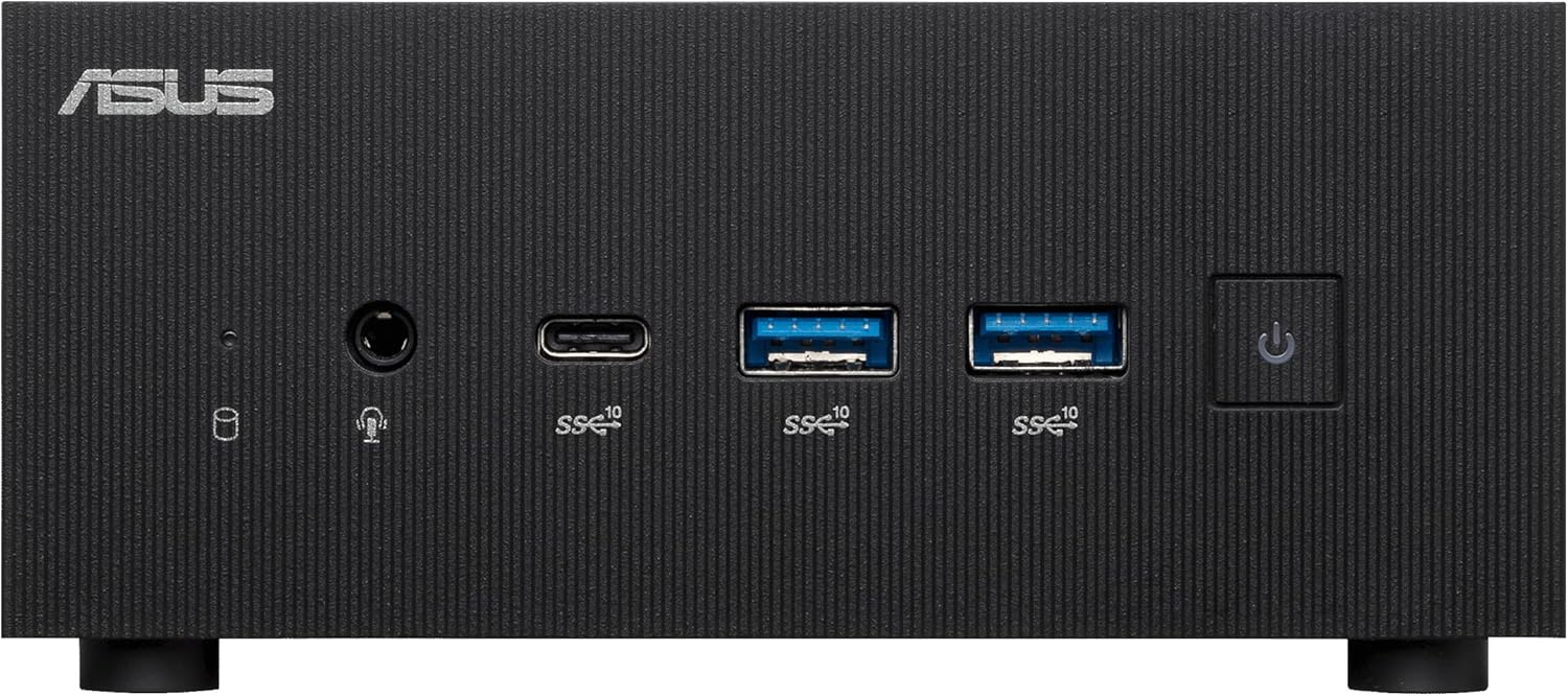 ASUS ExpertCenter PN64 Mini PC System con Intel Core i5-12500H, 8GB DDR5, M.2 PCIE G4 256GB SSD, WiFi 6E, Bluetooth, USB-C, Quad-Display, Windows 11