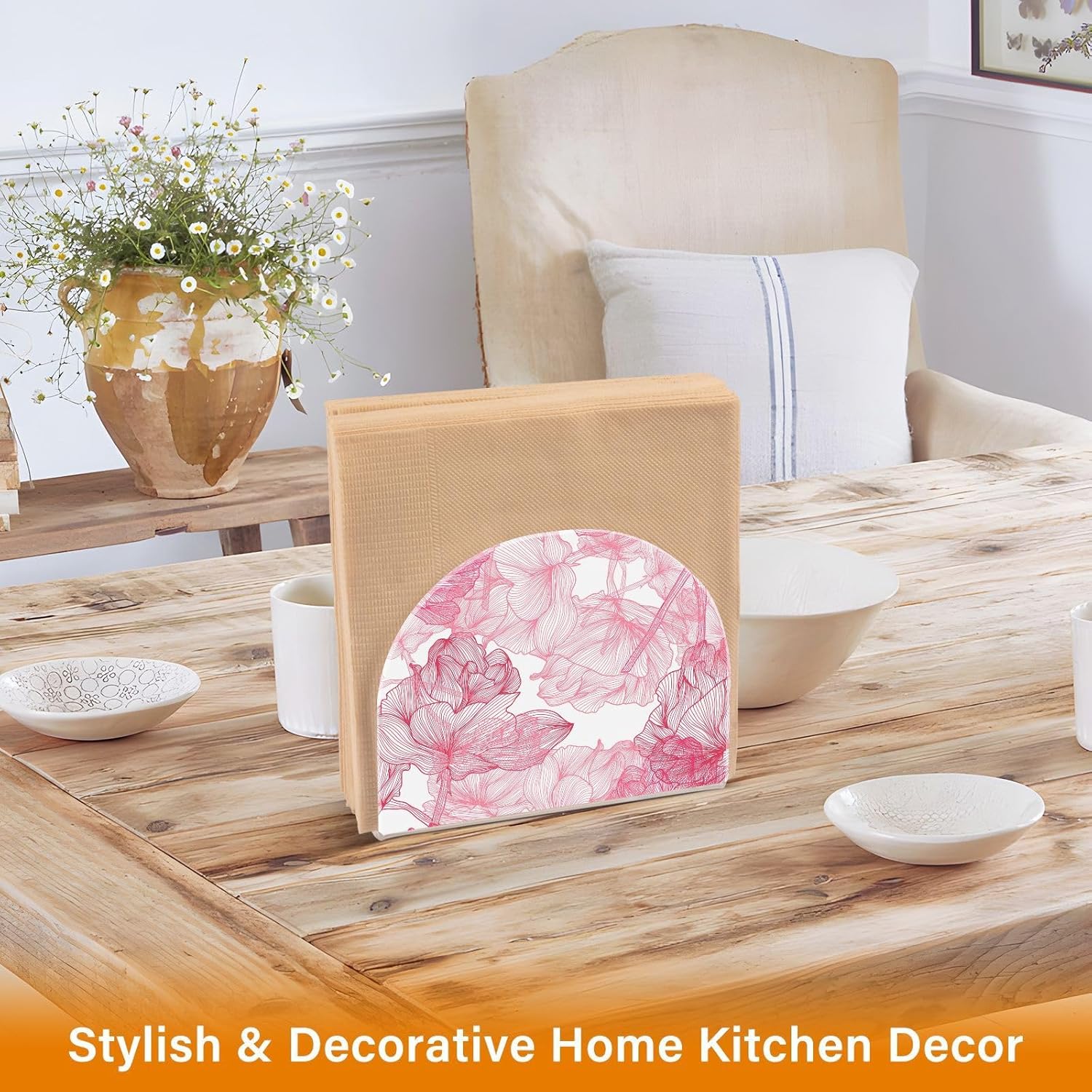 Servilletero de acrílico  Soporte para toallas de papel en transparente  Moderno soporte decorativo para servilletas de invitados para el hogar,